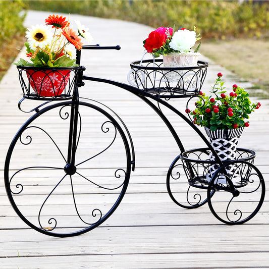 Tricycle Plant Stand Flower Pot Holder Rack