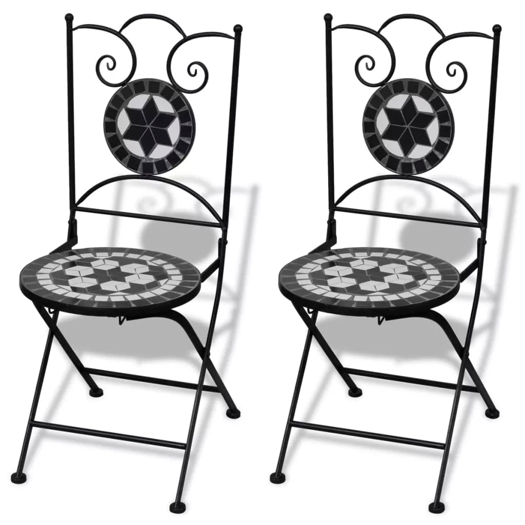 3 Pieces Garden Furniture Mosaic Bistro Set